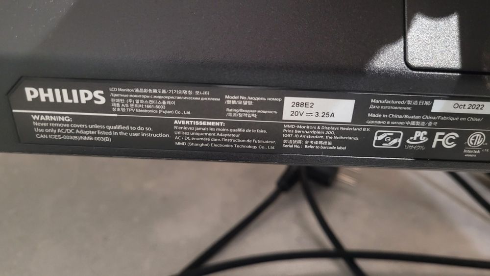 Monitor Philips E-line 288E2A 28'' 4K