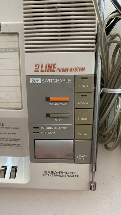 Tefone Panasonic com base fixa e telefone movel