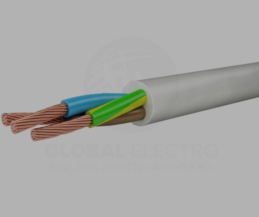 Кабель ПВС 3х4 ЗЗЦМ 4,5м.