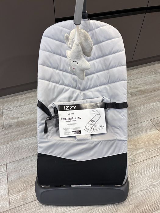 Боунсер, шезлонг для новонароджених EL KAMINO IZZI ME 1178-1 Grey