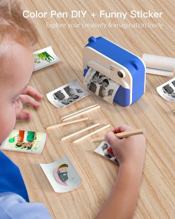 Câmara Digital com Impressão 1080p 8MP Ecrã 2” c/ Cartão SD 32GB NOVA