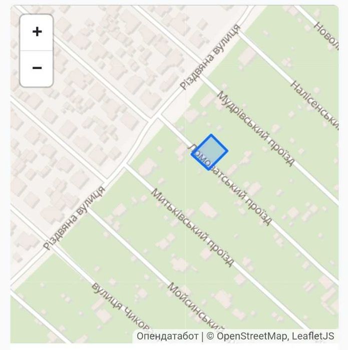 Ділянка у районі Шкільній