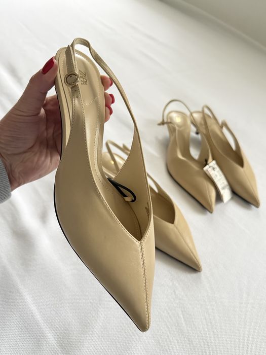 Туфлі на малих підборах ZARA 38 ,40розмір