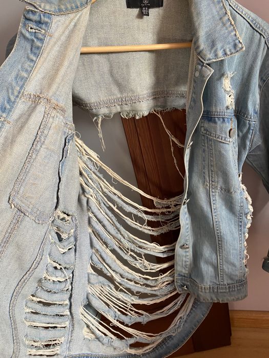 Kurtka jeansowa jeans missguided 38 M dziury