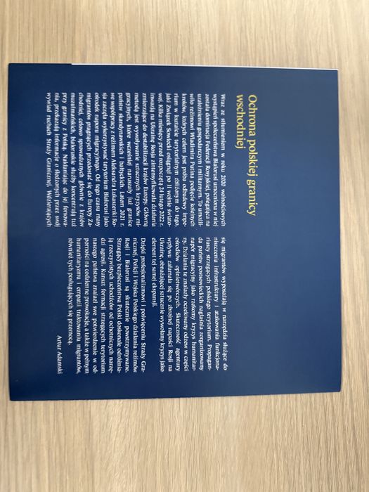 20 zł Ochrona polskiej granicy wschodniej + folder