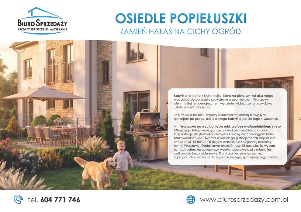 Super Cena - Połówka Bliźniaka Z Garażem+1Mp+Ogród