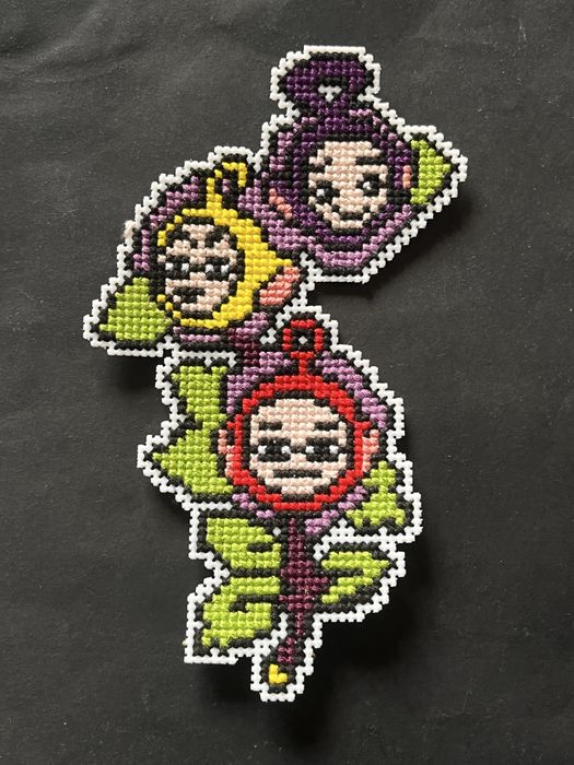 Emblema em ponto cruz Teletubies