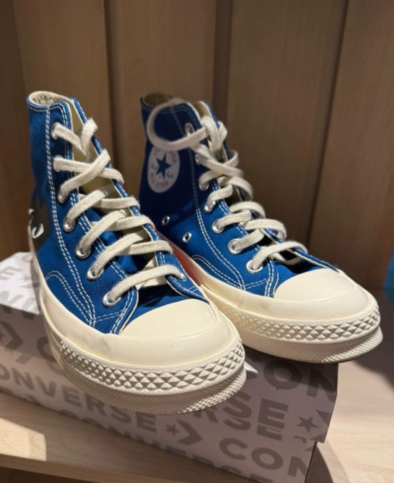 Converse CDG Niebieskie comme des garcons