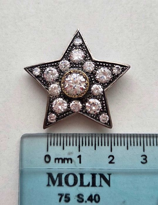 Pendente estrela em prata