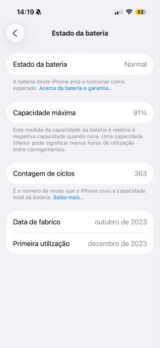Iphone 15 pro 256GB Titânio Natural
