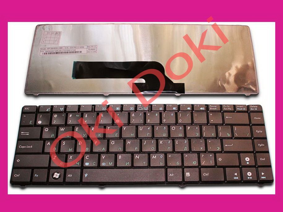 Клавиатура Asus K40 c e id P30 ie il in P80 P81 ip A41 ab ad F82 af an