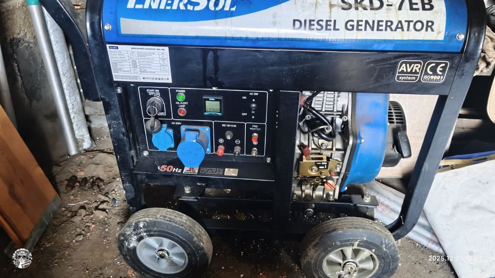 Генератор enersol skd 7eb дизель 6.5 кВт