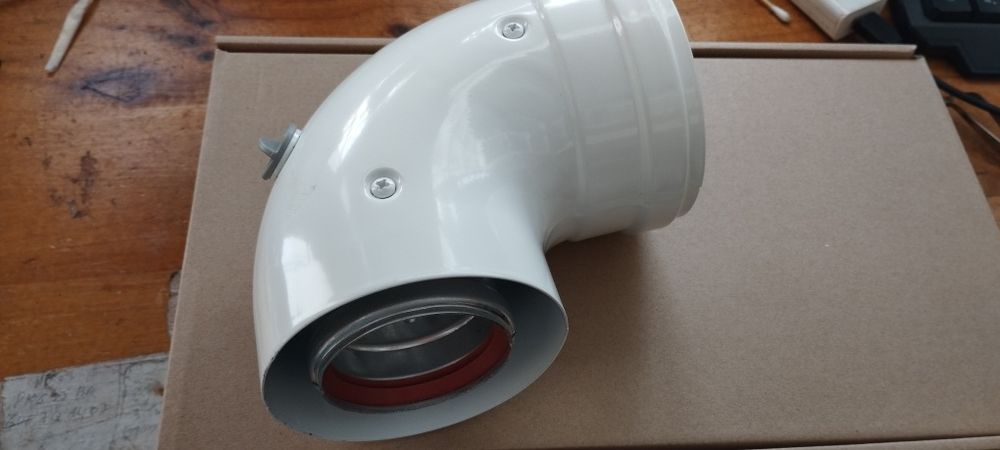 CURVA COAXIAL 90° início da caldeira. 60-100