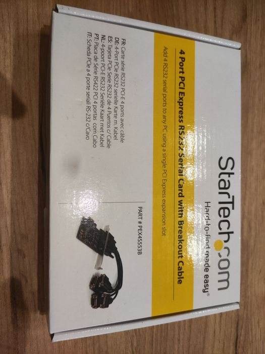 StarTech PCI Express 4 porty RS232 Serial