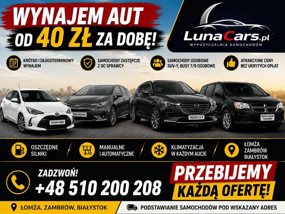 Wypożyczalnia Samochodów Łomża