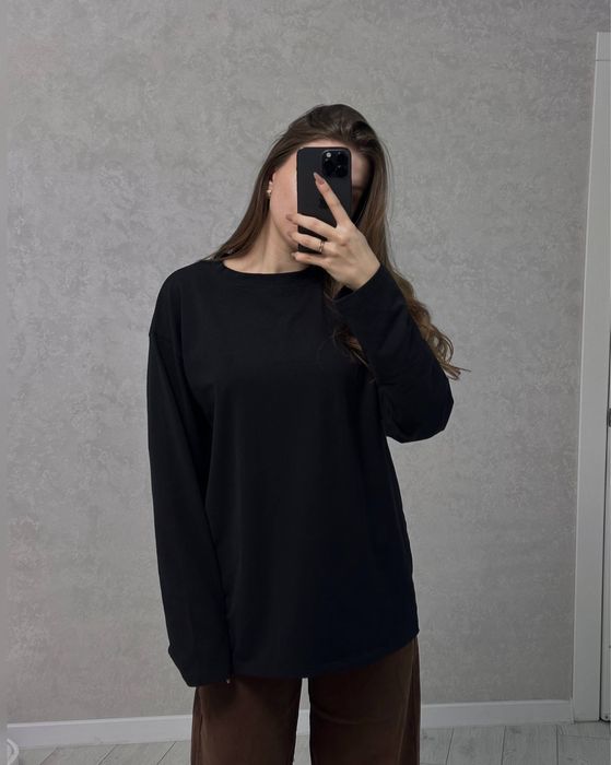 Лонгслів жіночий оверсайз новий в 4 кольорах базовий на весну