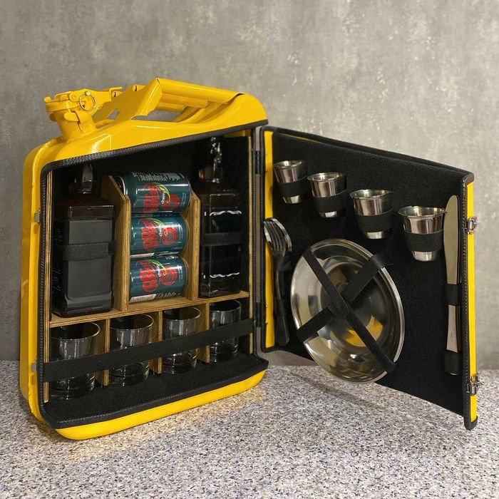 Міні бар виготовлений зі справжньої каністри. Подарунок для чоловіків