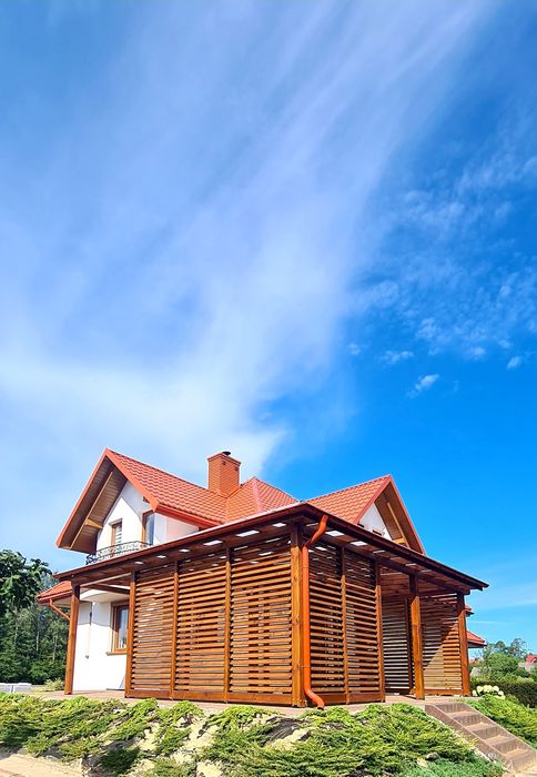 Wiata altana zadaszenie poliweglan meble ogrodowe