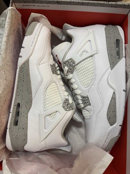 Jordan 4 Retro White Oreo R.39