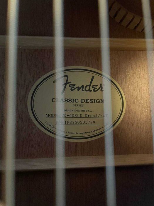 Elektroakustyczna gitara Fender CD-60SCE NAT