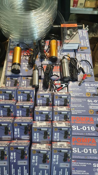 Польский насос для перекачки дизельного топлива, д.т. погружний, 12/24