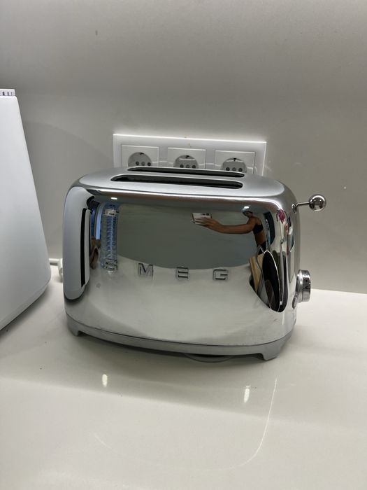 Smeg torradeira cromada