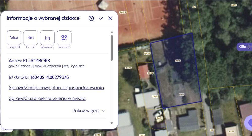 Działka budowlana w Kluczborku