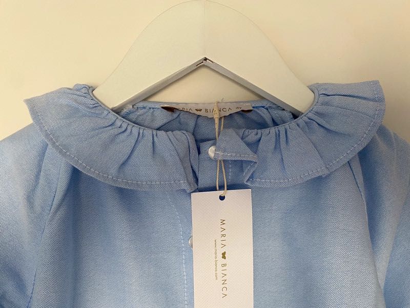 Camisa Maria Bianca com gola redonda - nova com etiqueta