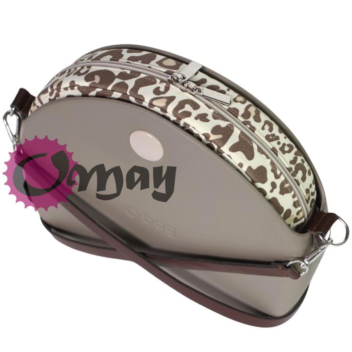 organizer OBAG MOON LIGHT panterka beż piasek hummus 2 kieszenie OMAY