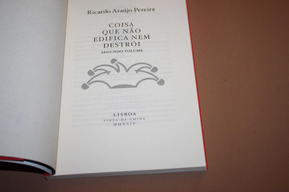 ' Coisa Que Não Edifica Nem Destrói Vol II de Ricardo Araújo Pereira