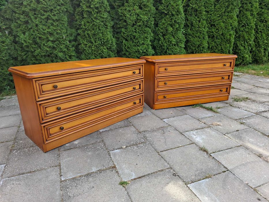 2 komody jasny orzech