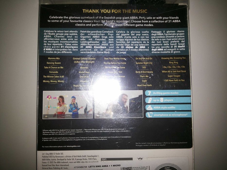 Let's Sing ABBA + 1 Microfone – Nintendo Switch