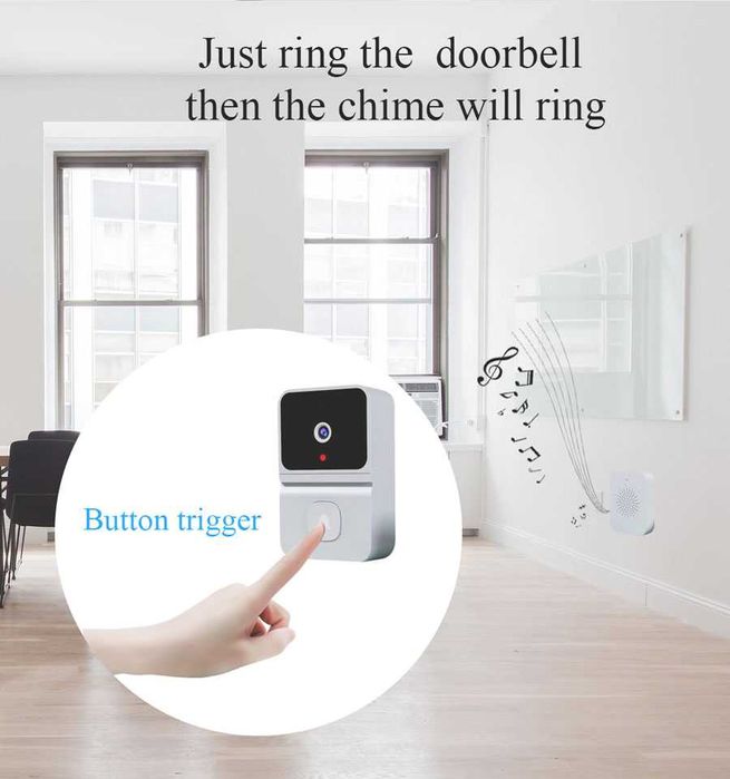 Video porteiro wi-fi Tuya com bateria APP android e ios TUYA19J89HGBD64283913176962122