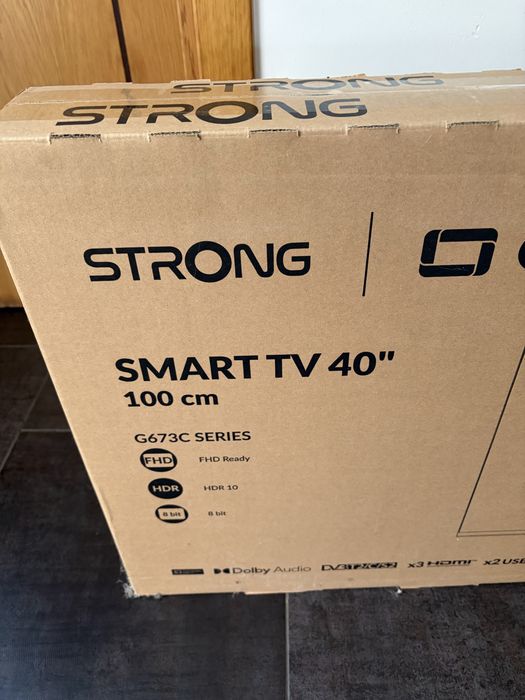 Smart TV STRONG 40” Google TV Full HD HDR10 – Nova e Selada