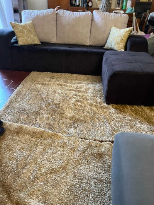 Conjunto sofa e puff