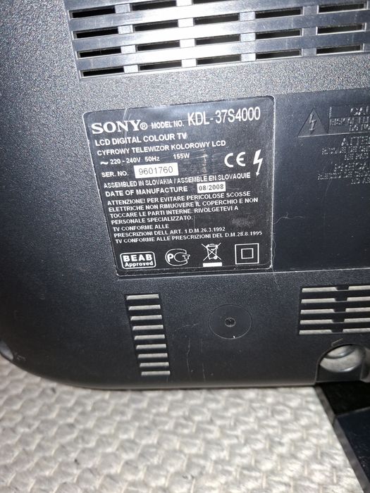 Telewizor Sony 37
