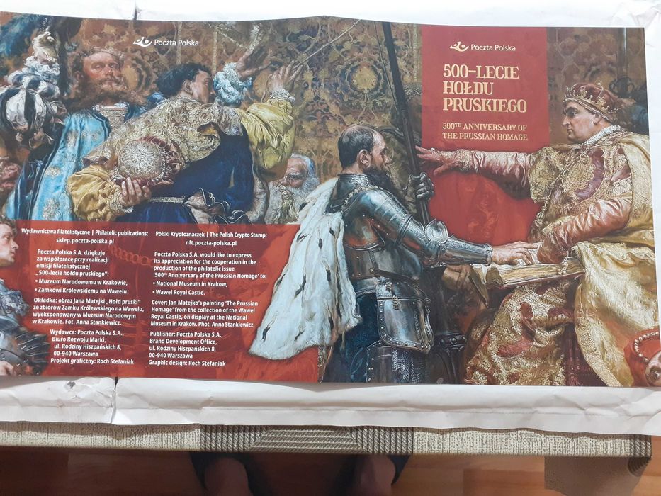 Folder Koronacja Bolesława Chrobrego + folder Hołd Pruski zestaw