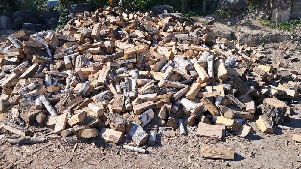 Дрова рубание  колотые  дуб береза по 30 40 см  Херсон
