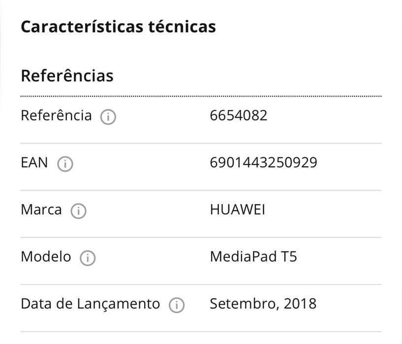 Tablet HUAWEI MediaPad T5