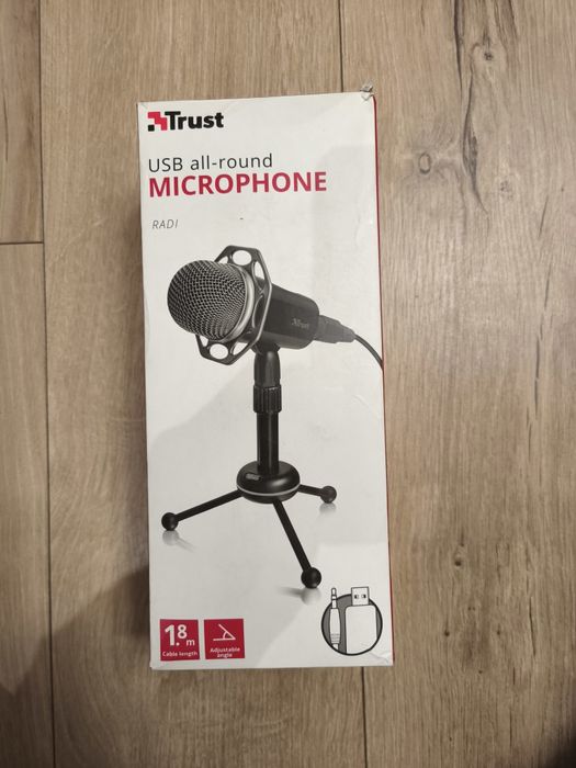 Mikrofon że stojakiem Trust Radi na Jack 3,5 mm