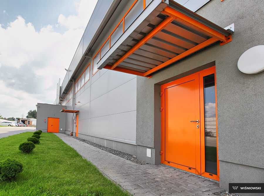 Drzwi zewnętrzne techniczne stalowe płaszczowe WIŚNIOWSKI