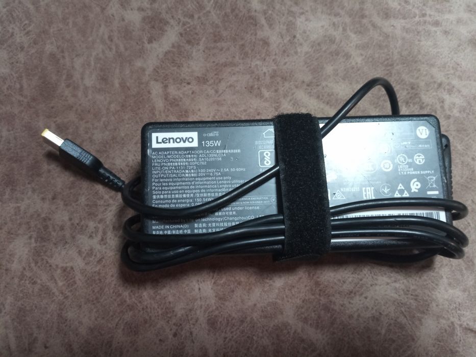 Електрошрот Lenovo 135w 20V 6.75А usb pin Оригінал Блок живлення