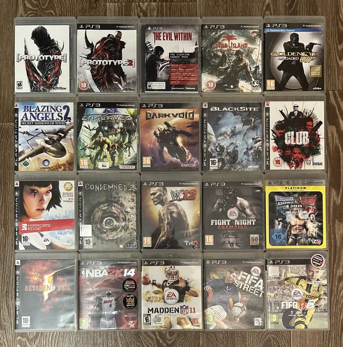 Диски Sony playstation 3 ps3 лицензия, игры.