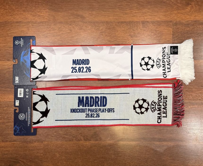 2 Cachecóis do Jogo Benfica X Real Madrid