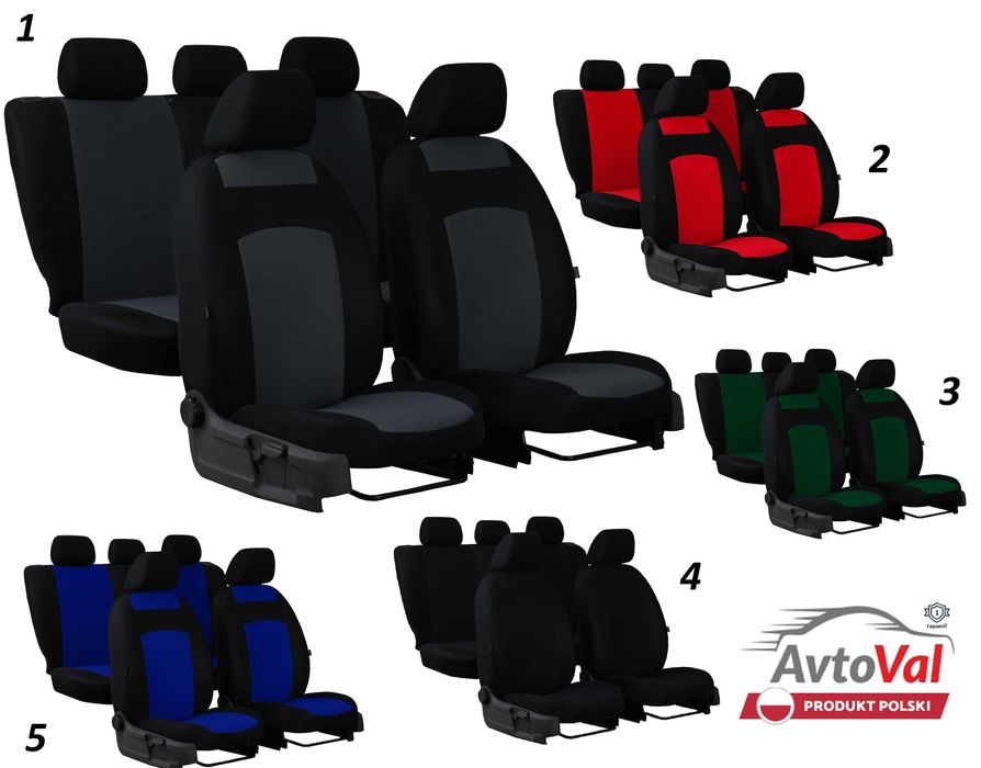 -Чехли на сидіння-- НА ВСІ АВТО-модель CLASSIC -- Польша- Синтетика