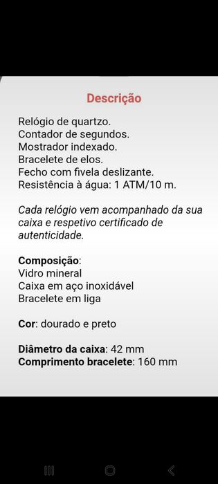 Relógio Christian Lacroix 42mm