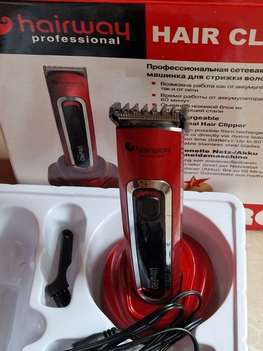 акумуляторно-мереживний тример Hairway окантовочна машинка для стрижки