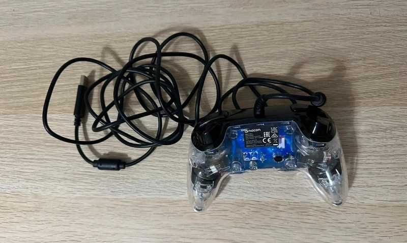 Comando Com Fio Azul Iluminado PlayStation 4 (PS4)