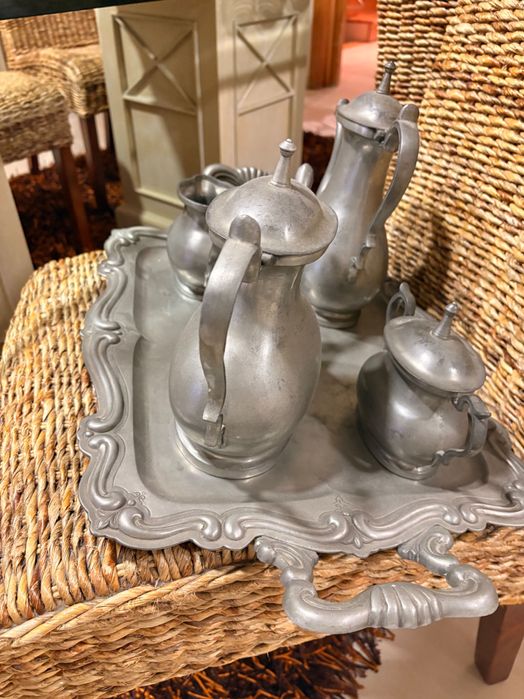 Conjunto Chá Estanho puro