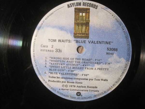 LP Tom Waits - Blue Valentine